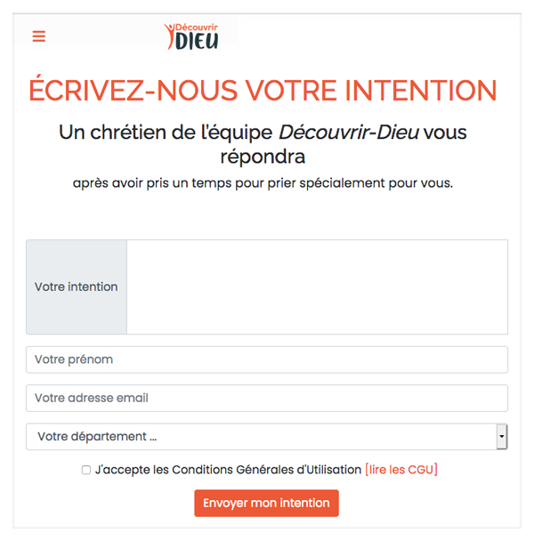 Dposer votre intention...